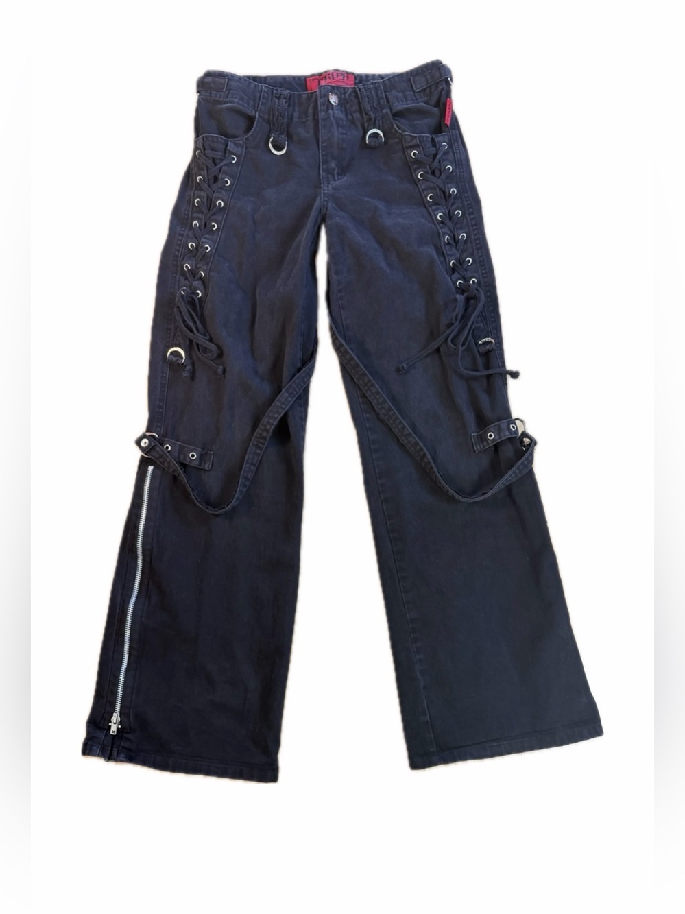 Tripp NYC Black Lace-Up Pants